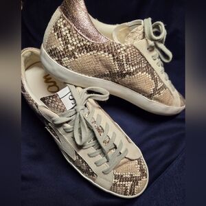 Sam Edelman ARESON Snake Sneakers Sz 7.5